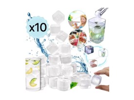 Cubitos refrigerantes transparentes x10